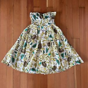 French Connection Strapless Dress Women’s Size 4 Floral Print w/ Sequin Detail